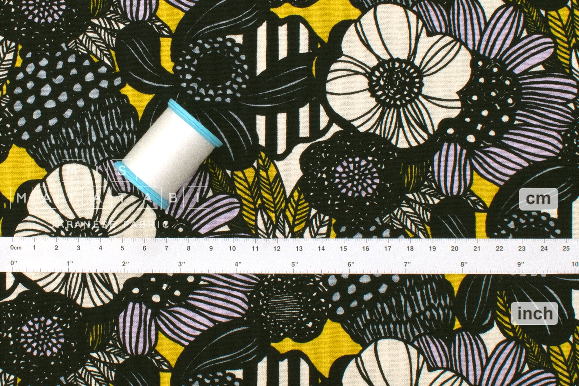 Japanese Fabric Wild Floral - D - 50cm