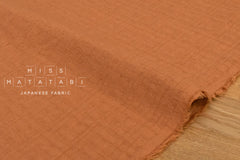 Japanese Fabric Momiji Tsumugi Washed Dobby - rengairo - 50cm