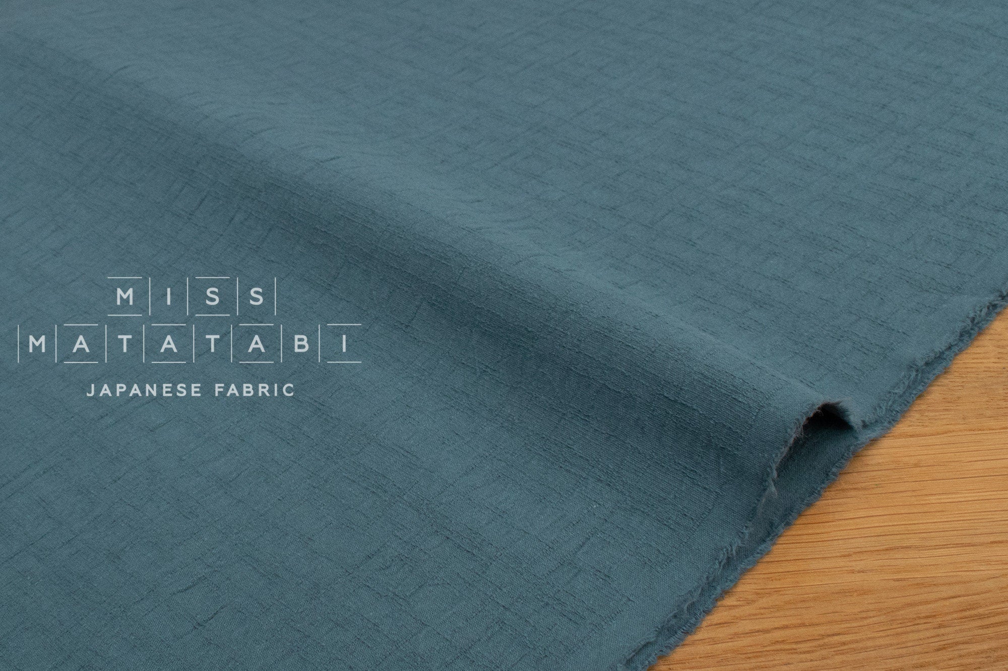 Japanese Fabric Momiji Tsumugi Washed Dobby - nandoiro - 50cm
