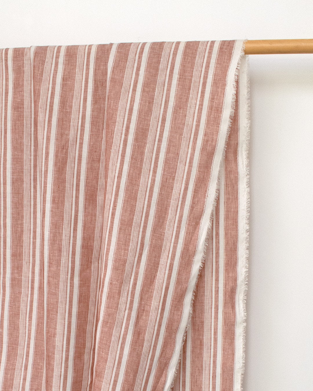 DEADSTOCK Japanese Fabric 100% Linen Stripes - 1 - 50cm