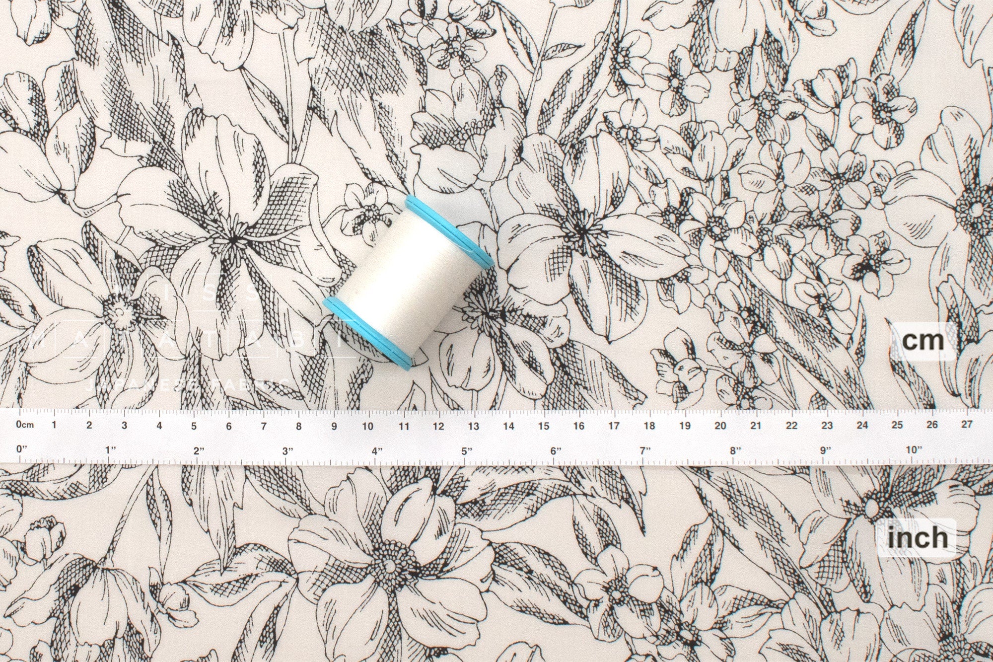 DEADSTOCK Japanese Fabric Hatake Flowers - 50cm