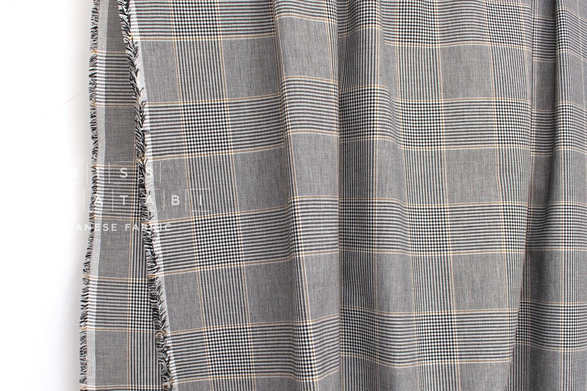 DEADSTOCK Japanese Fabric Yarn Dyed Glen Plaid - 50cm