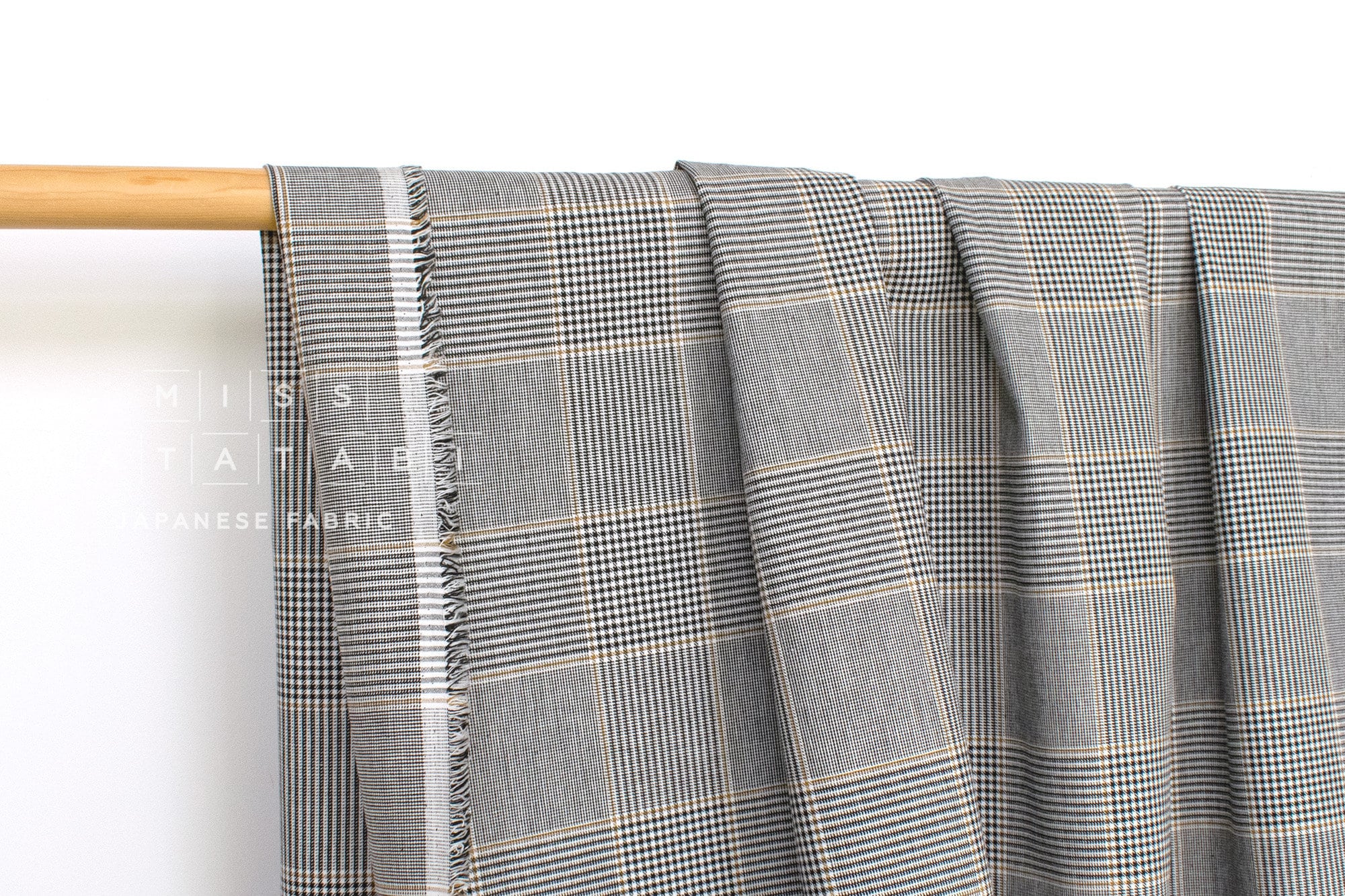 DEADSTOCK Japanese Fabric Yarn Dyed Glen Plaid - 50cm