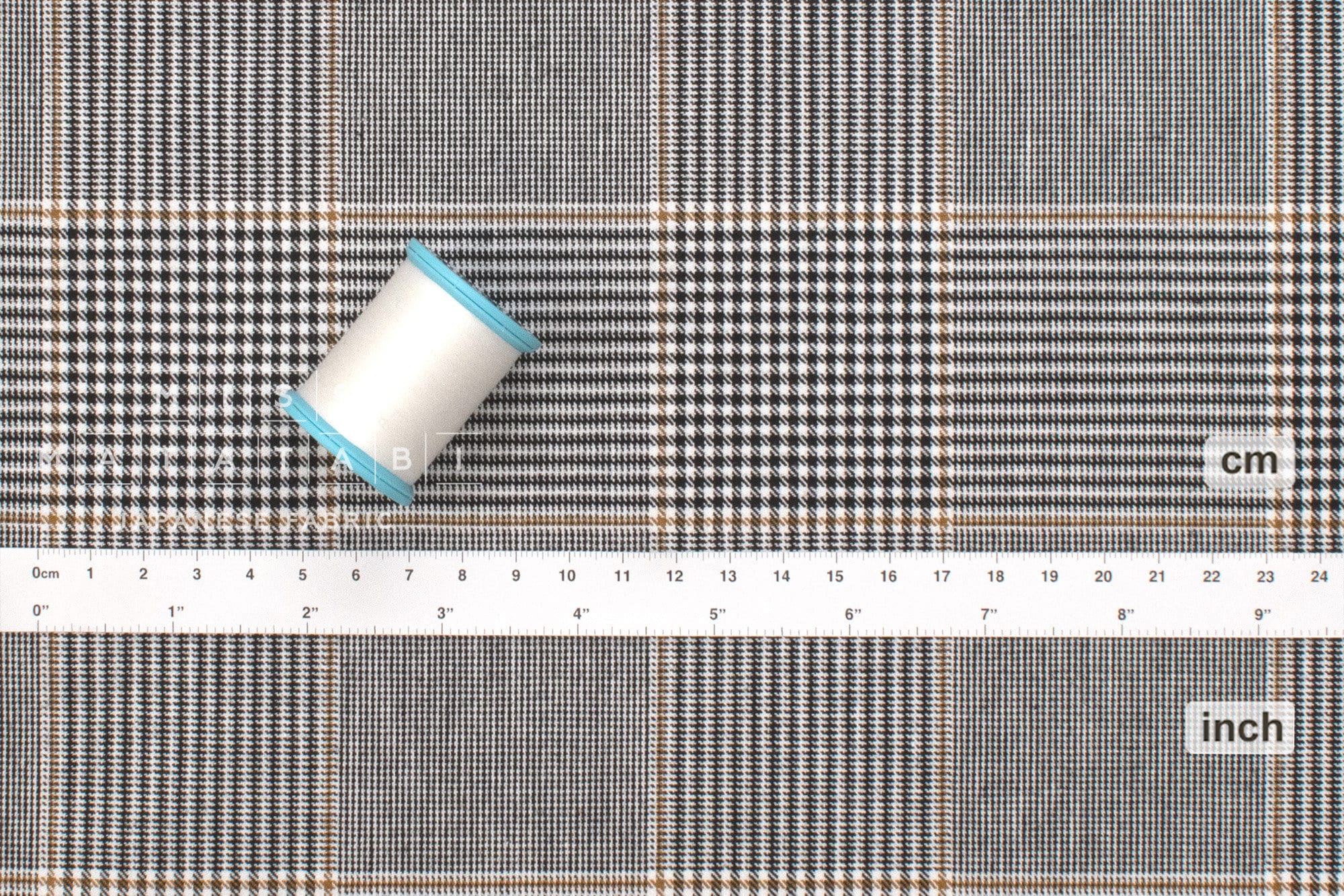 DEADSTOCK Japanese Fabric Yarn Dyed Glen Plaid - 50cm