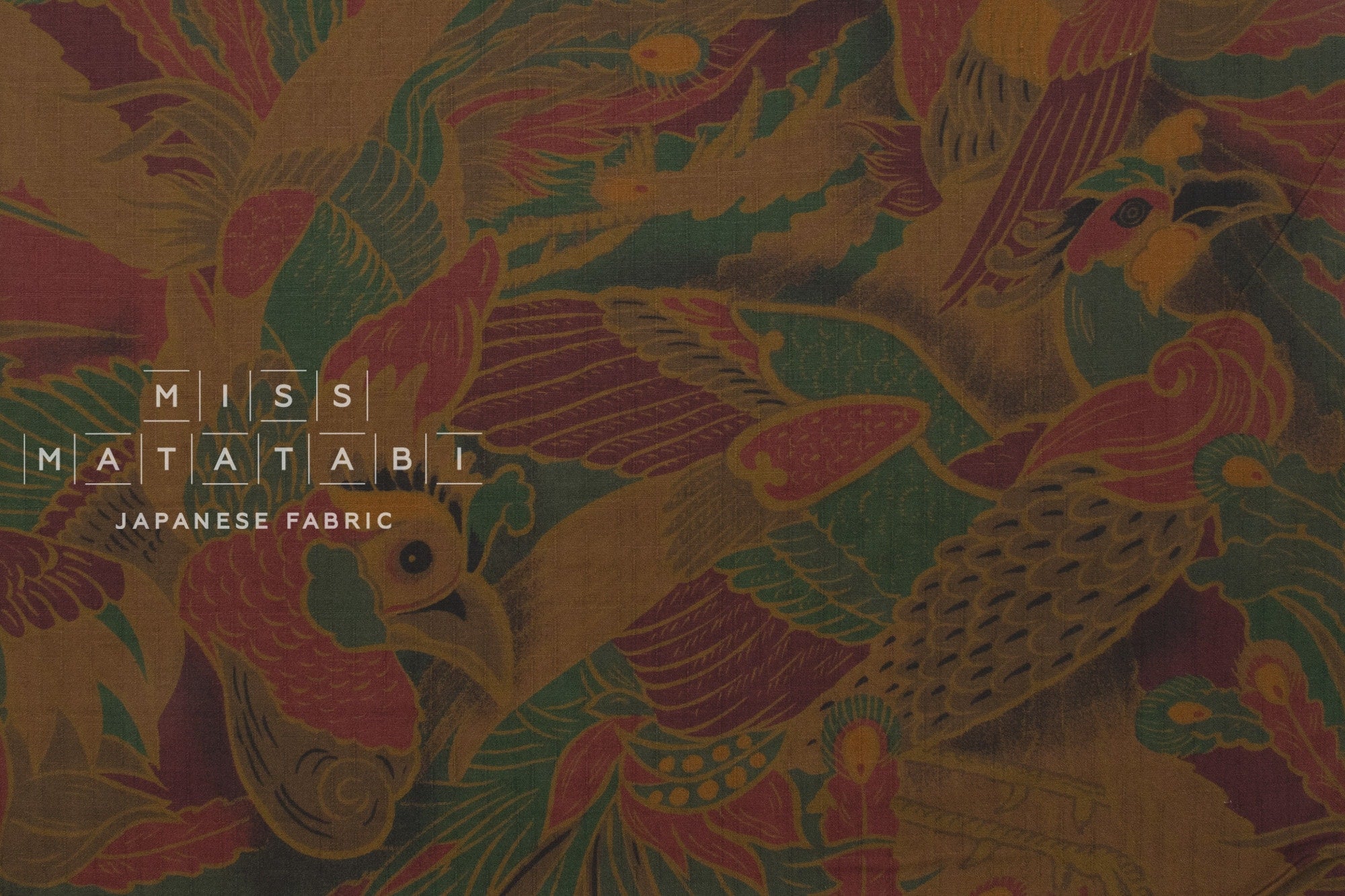 Japanese Fabric The Phoenix - E - 50cm