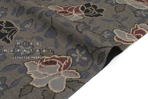 Japanese Fabric Hana Chirashi Tsumugi - D - 50cm