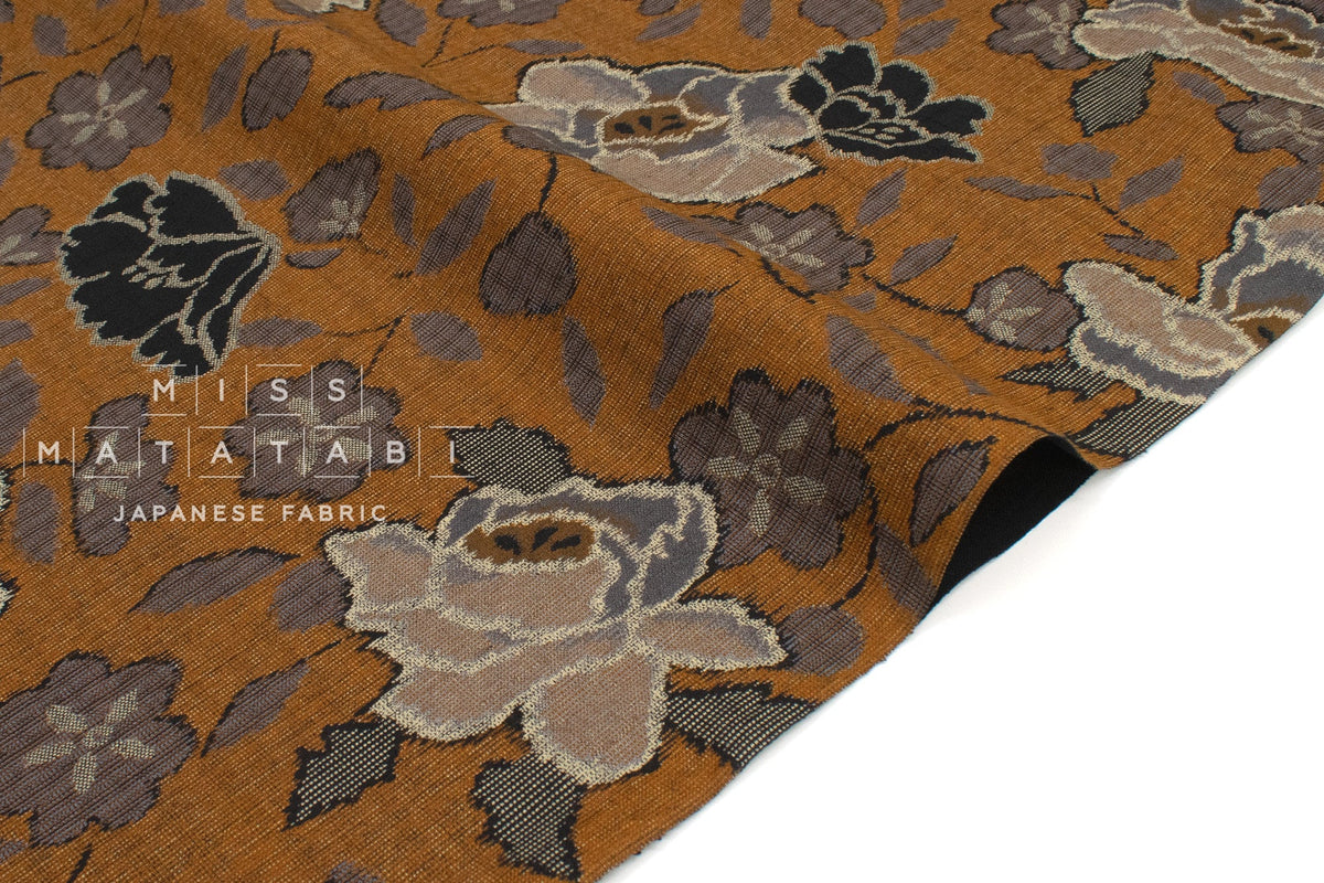 Japanese Fabric Hana Chirashi Tsumugi - C - 50cm