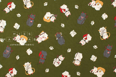 Japanese Fabric Seven Lucky Cats - D - 50cm