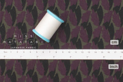 DEADSTOCK Japanese Fabric Winter Leaves Brushed Cotton - D - 50cm