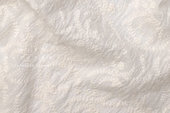 Japanese Fabric Shokunin Collection Sun-Dried Embroidered Cotton Lawn - white - 50cm