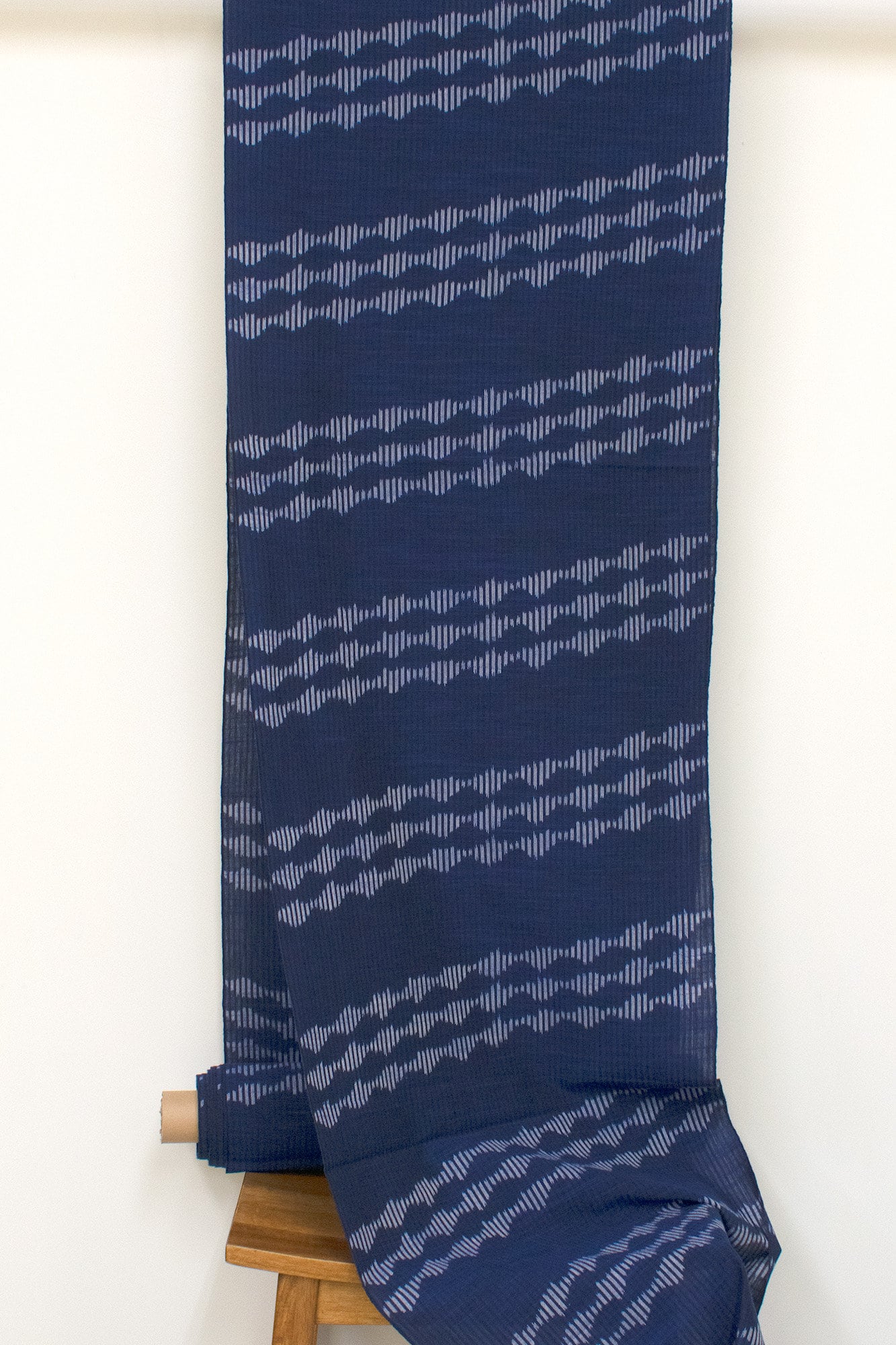 Shokunin Collection Kurume Kasuri Naname Seigaiha - 50cm