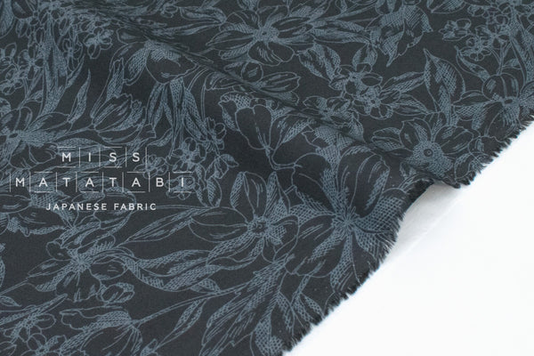 DEADSTOCK Japanese Fabric Hatake Flowers - E - 50cm