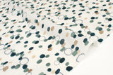 DEADSTOCK Japanese Fabric Bubbles Ripple Lawn - green - 50cm