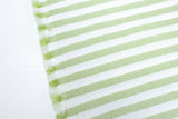 DEADSTOCK Japanese Fabric Yarn Dyed Stripes - green - 50cm