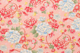 DEADSTOCK - Japanese Fabric Peony Spring - pink - 50cm
