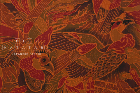 Japanese Fabric The Phoenix - D - 50cm
