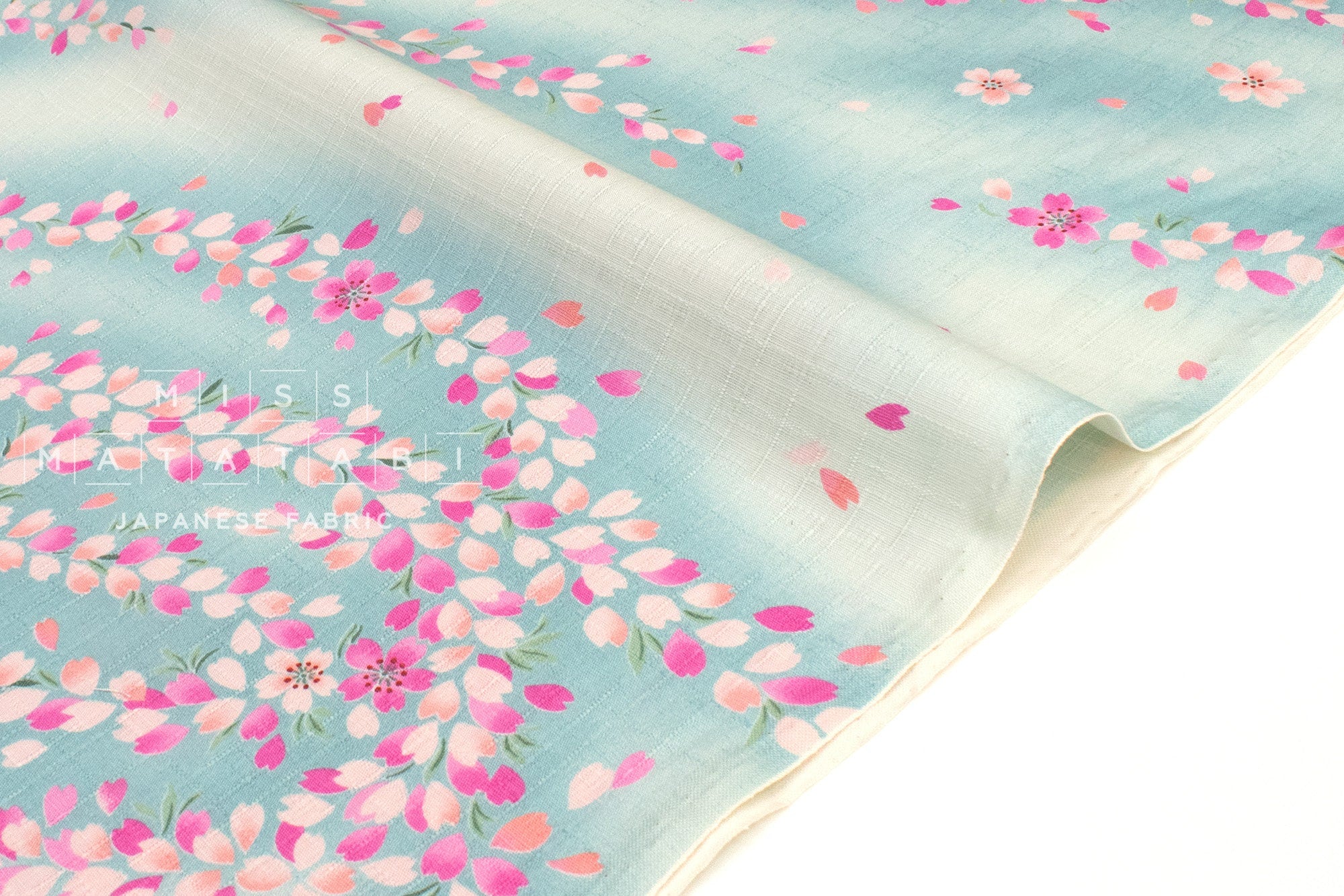 Japanese Fabric The Sakura River - C - 50cm