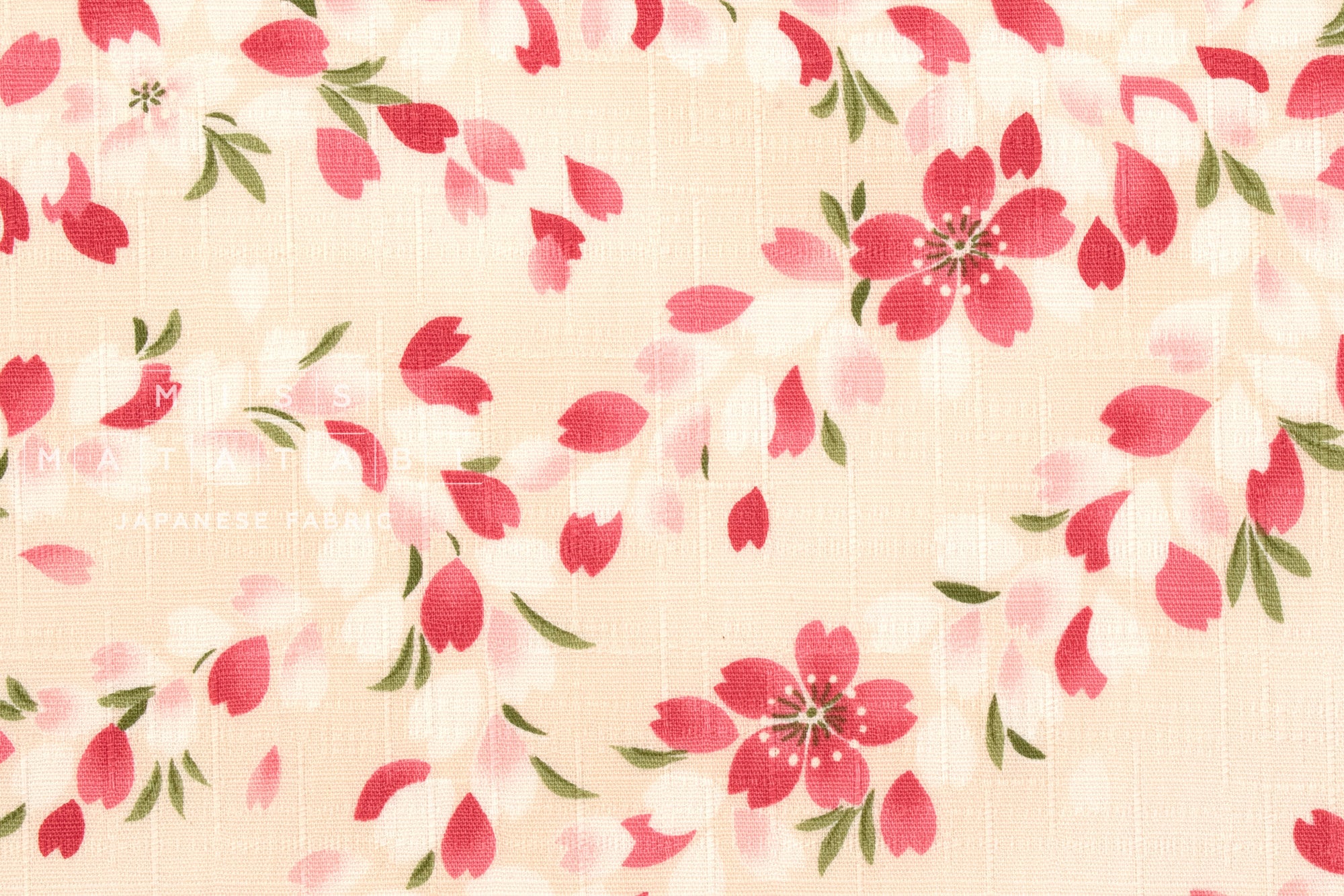 Japanese Fabric The Sakura River - A - 50cm