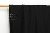 DEADSTOCK - Japanese Fabric 100% Wool Knit - black - 50cm