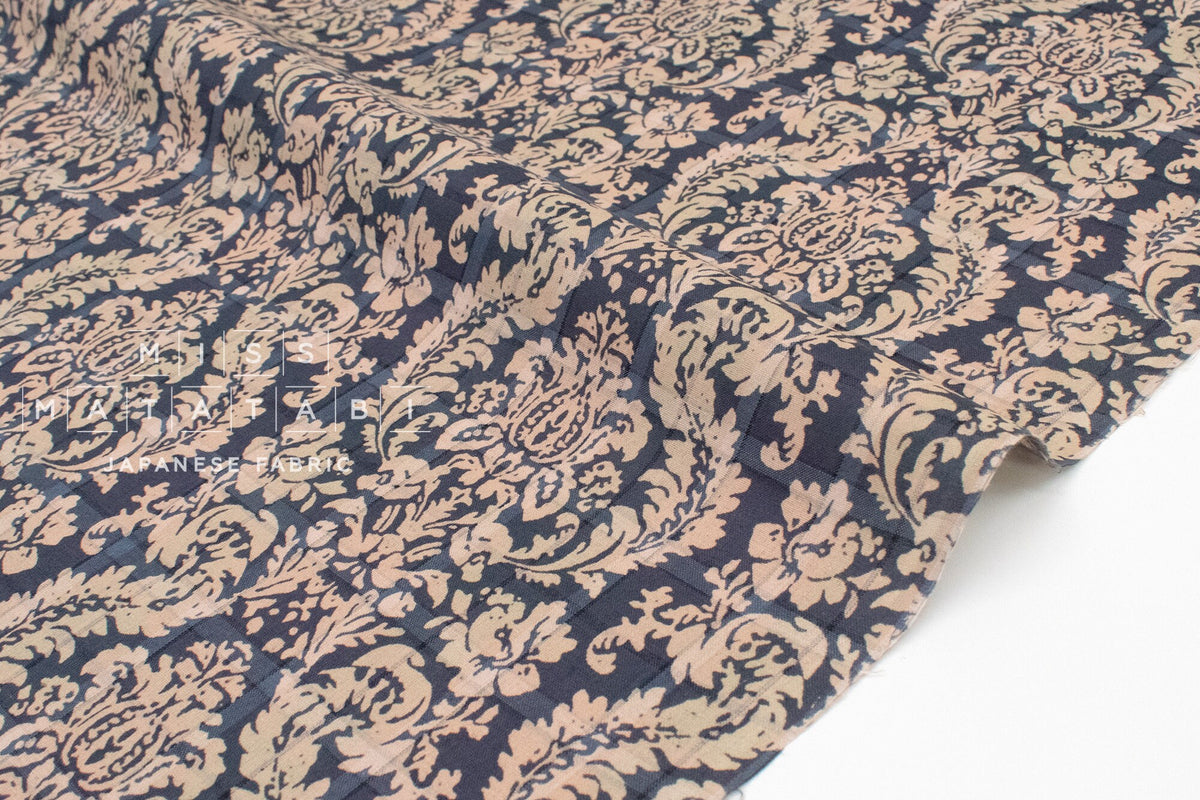 DEADSTOCK - Japanese Fabric Yarn-Dyed Indigo Madras Check II - B - 50cm