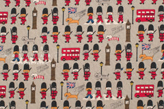 Japanese Fabric London Cats - E - 50cm