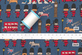 Japanese Fabric London Cats - D - 50cm
