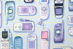 Japanese Fabric Y2K Flip Phones I - 50cm
