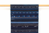 Shokunin Collection Kurume Kasuri Indigo Fabric - patchwork II indigo, blue - 50cm