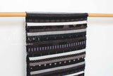Shokunin Collection Kurume Kasuri Indigo Fabric - patchwork II black, indigo - 50cm