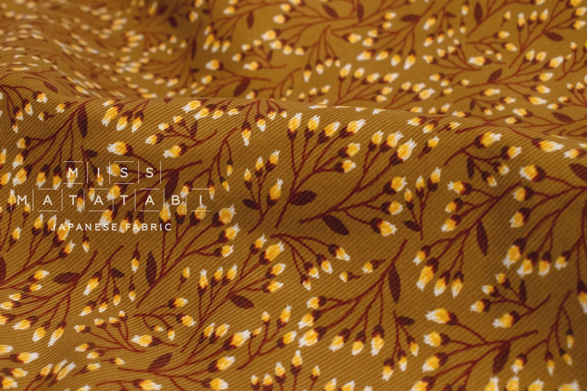 Japanese Fabric Corduroy Before Blooming - D - 50cm