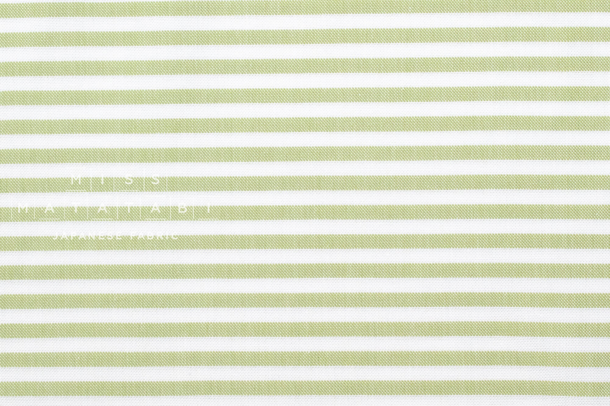 DEADSTOCK Japanese Fabric Yarn Dyed Stripes - green - 50cm