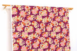 DEADSTOCK - Japanese Fabric Floral Ties - purple - 50cm