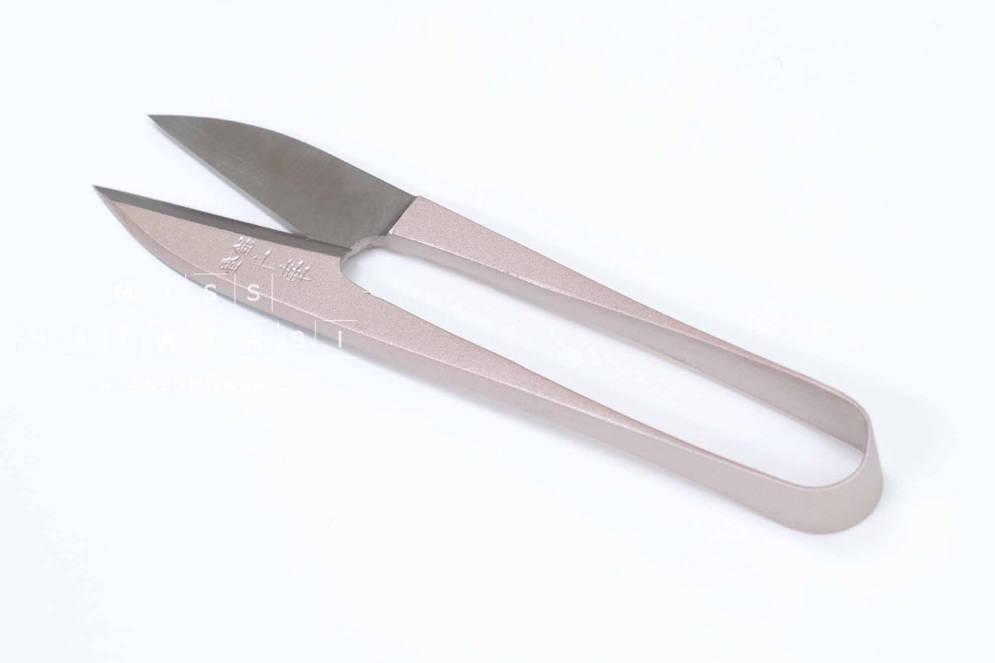 Japanese Banshu Hamono Nigiri Hasami Thread Snip Scissors II - rose gold - 105mm