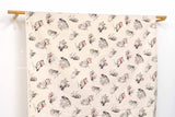 Japanese Fabric Mother Owl and Babies - cream - 50cm