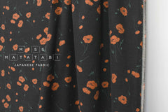 Japanese Fabric Hokkoh Poppies Brushed Cotton - E - 50cm