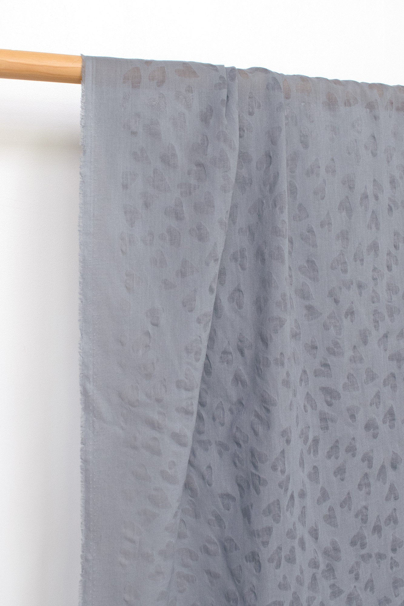 Japanese Fabric Textured Voile - Hearts - D - 50cm