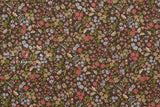 Japanese Fabric Corduroy Allie Floral - D - 50cm