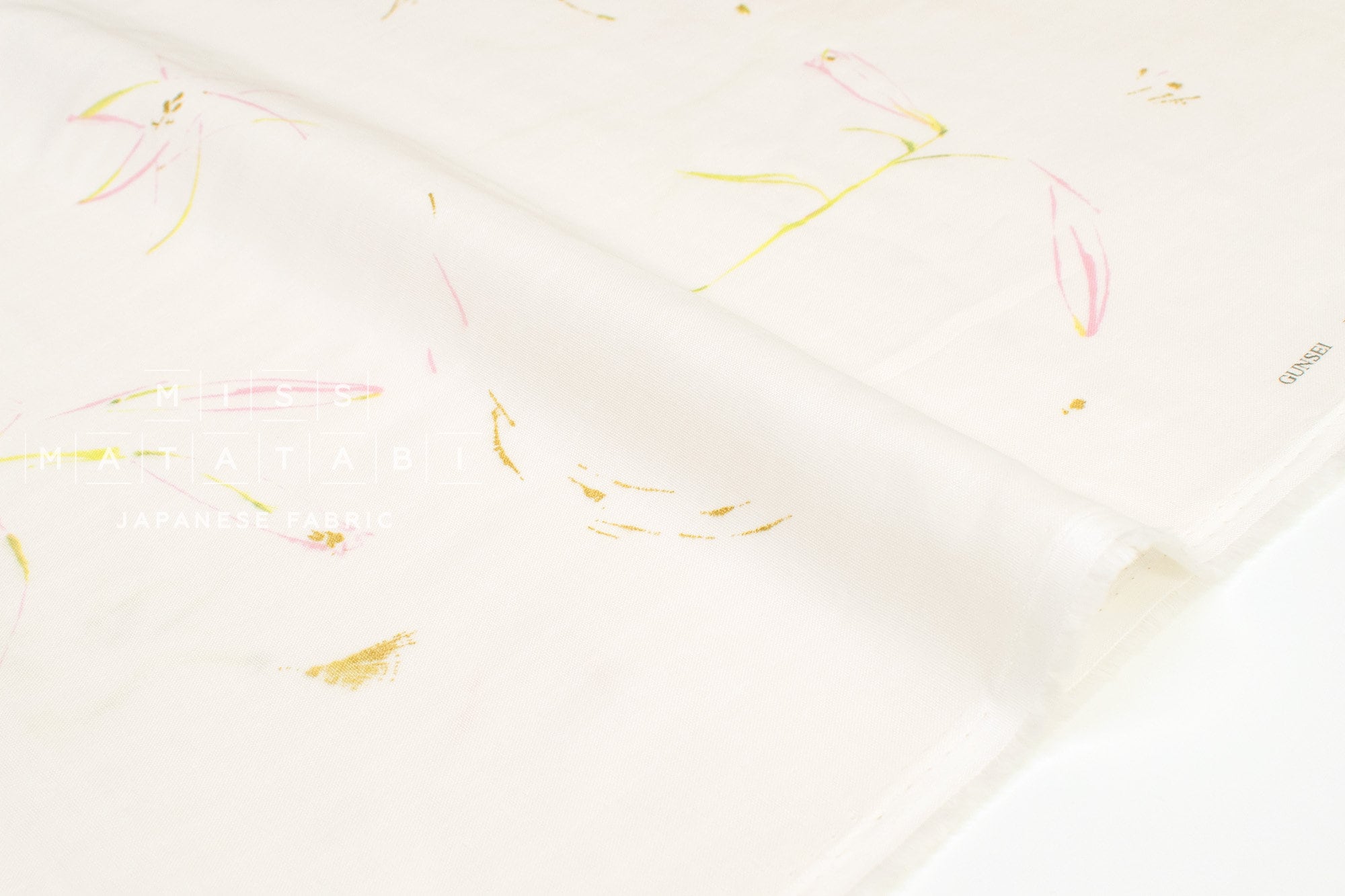 nani IRO Kokka Japanese Fabric GUNSEI Organic Double Gauze - A - 50cm