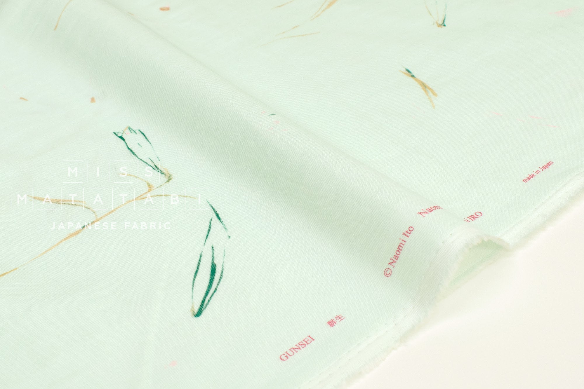 nani IRO Kokka Japanese Fabric GUNSEI Organic Double Gauze - B - 50cm