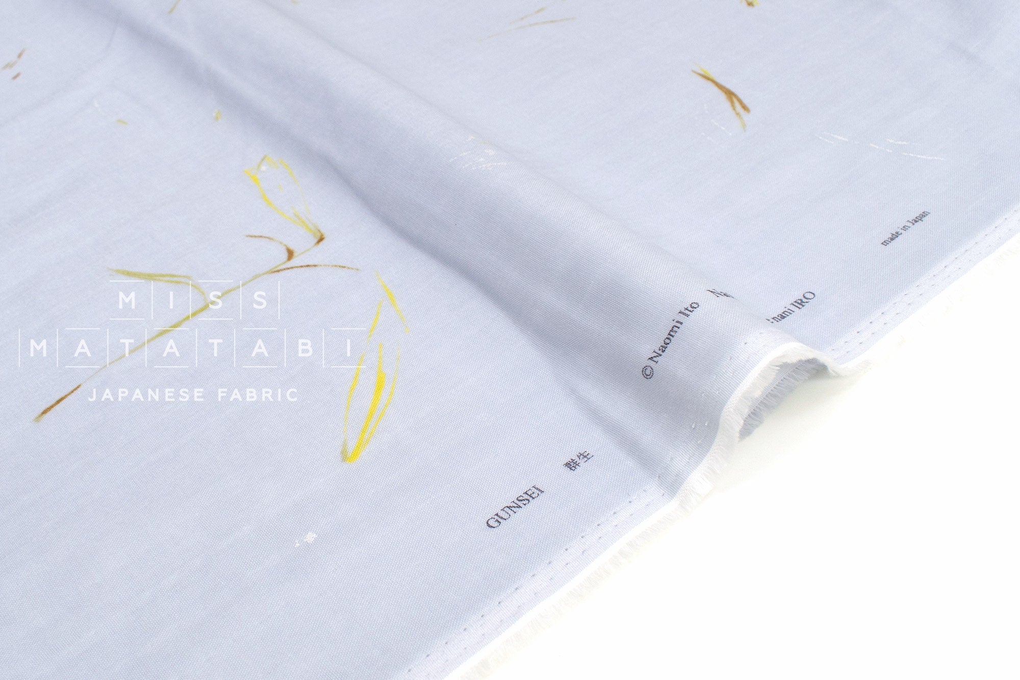 nani IRO Kokka Japanese Fabric GUNSEI Organic Double Gauze - D - 50cm