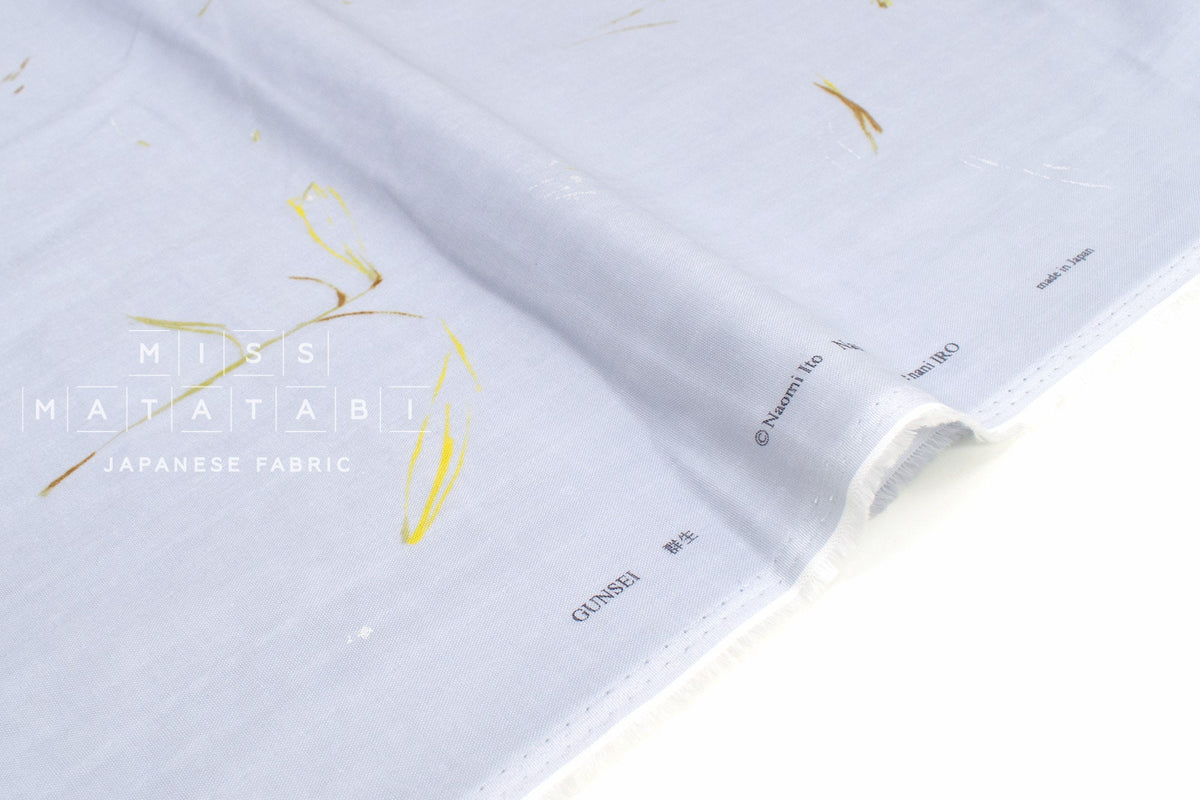 nani IRO Kokka Japanese Fabric GUNSEI Organic Double Gauze - D - 50cm