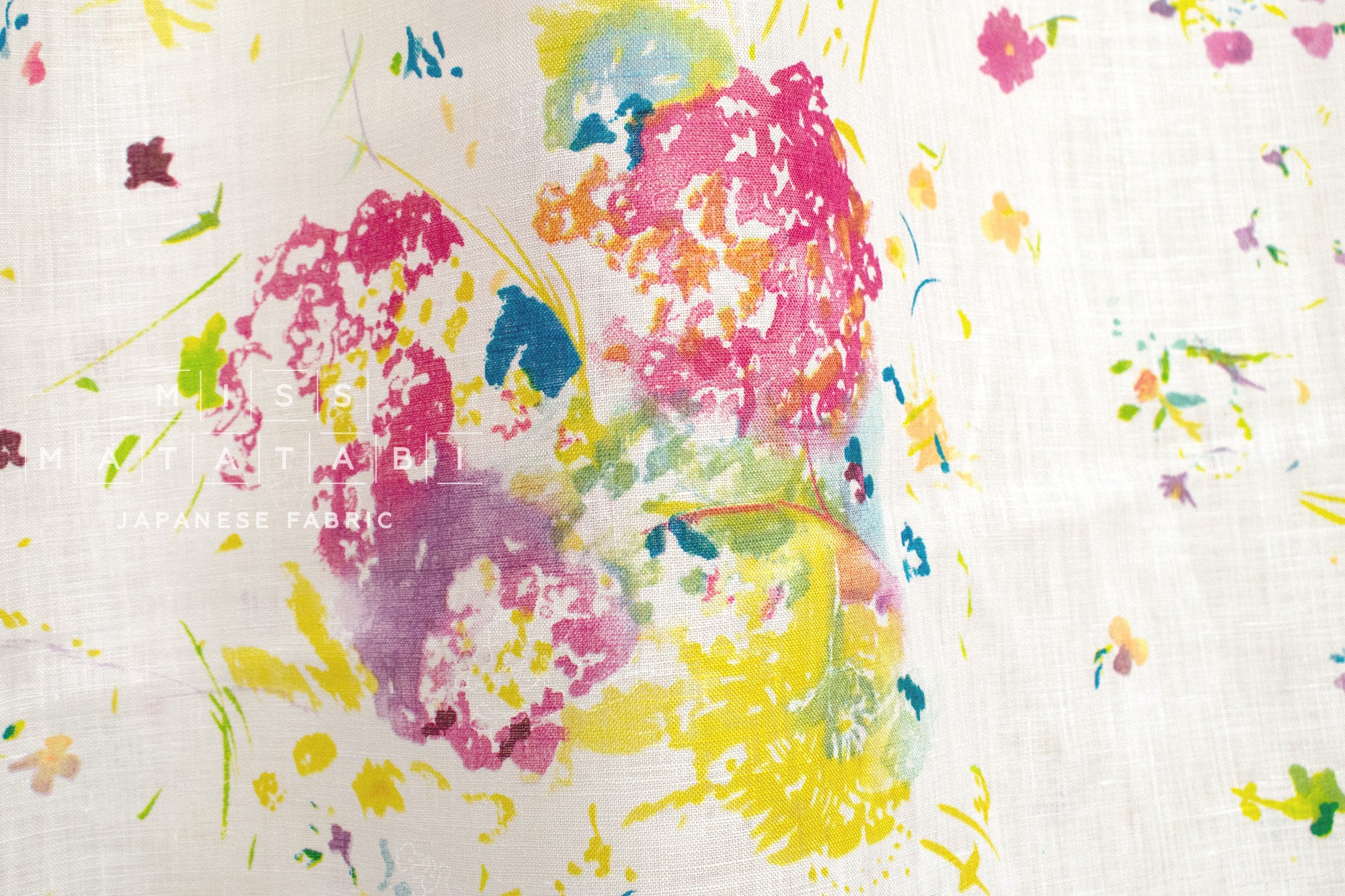 nani IRO Kokka Japanese Fabric ENCOUNTER Linen - A - 50cm