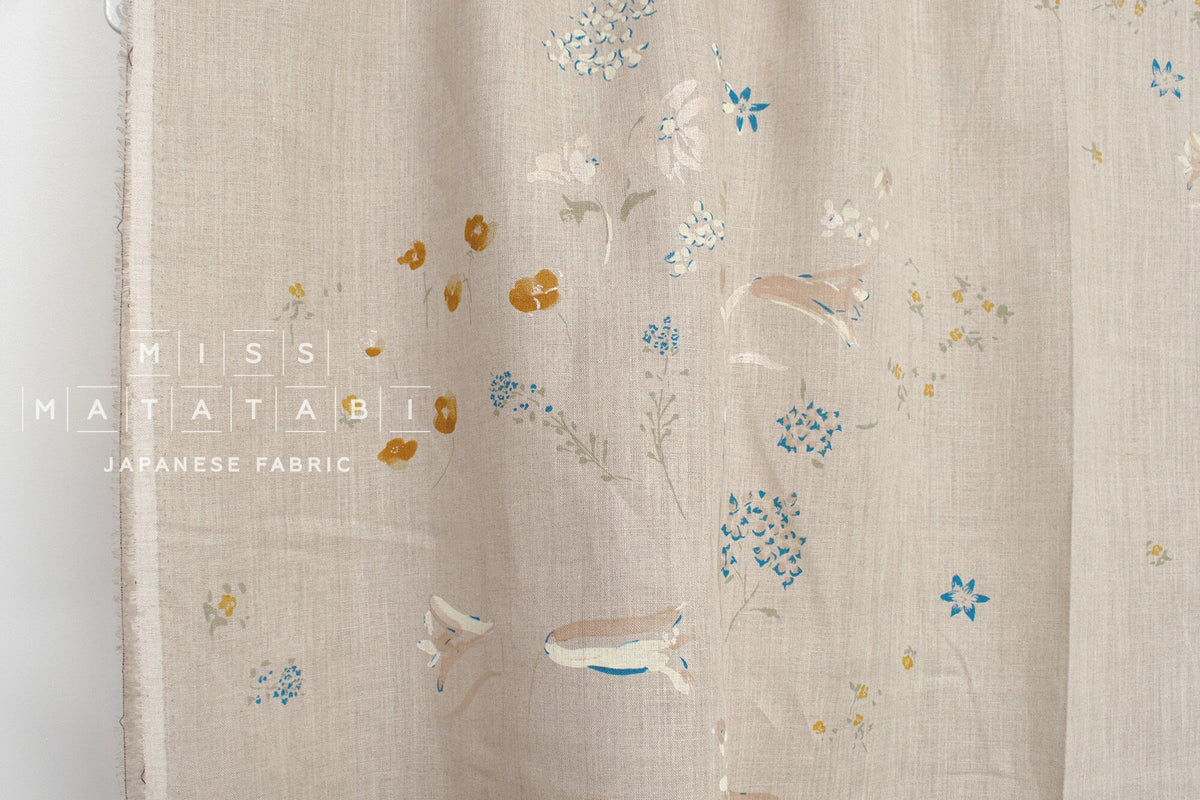 nani IRO Kokka Japanese Fabric PAL Linen - C - 50cm