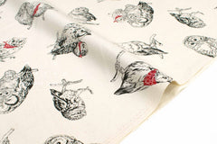 Japanese Fabric Mother Owl and Babies - cream - 50cm