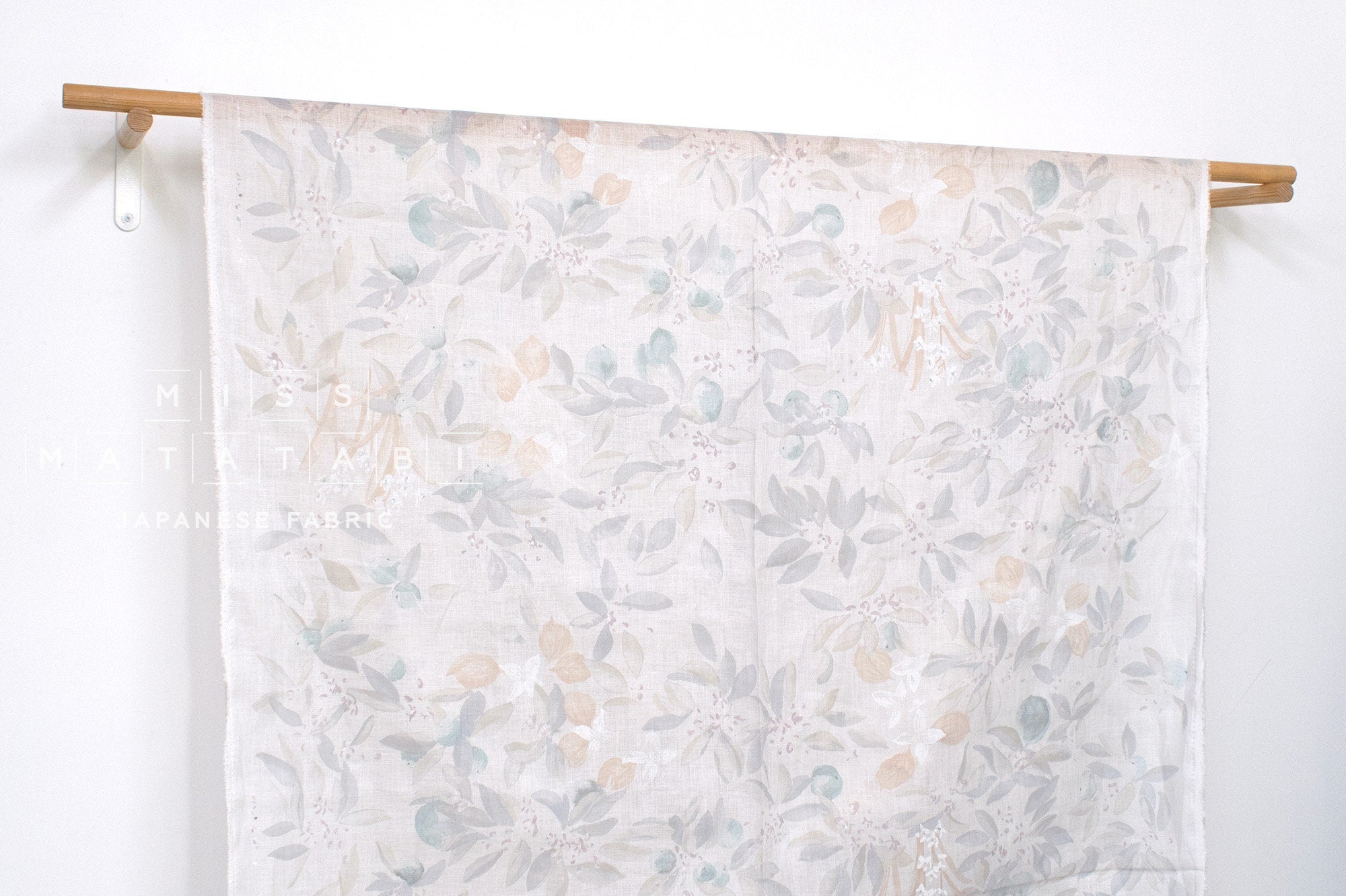 nani IRO Kokka Japanese Fabric MARGO Linen - C - 50cm