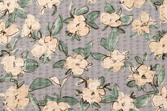 Japanese Fabric Cotton Linen Ripple Drawn Floral - D - 50cm