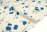 Japanese Fabric Hokkoh Poppies Brushed Cotton - A - 50cm