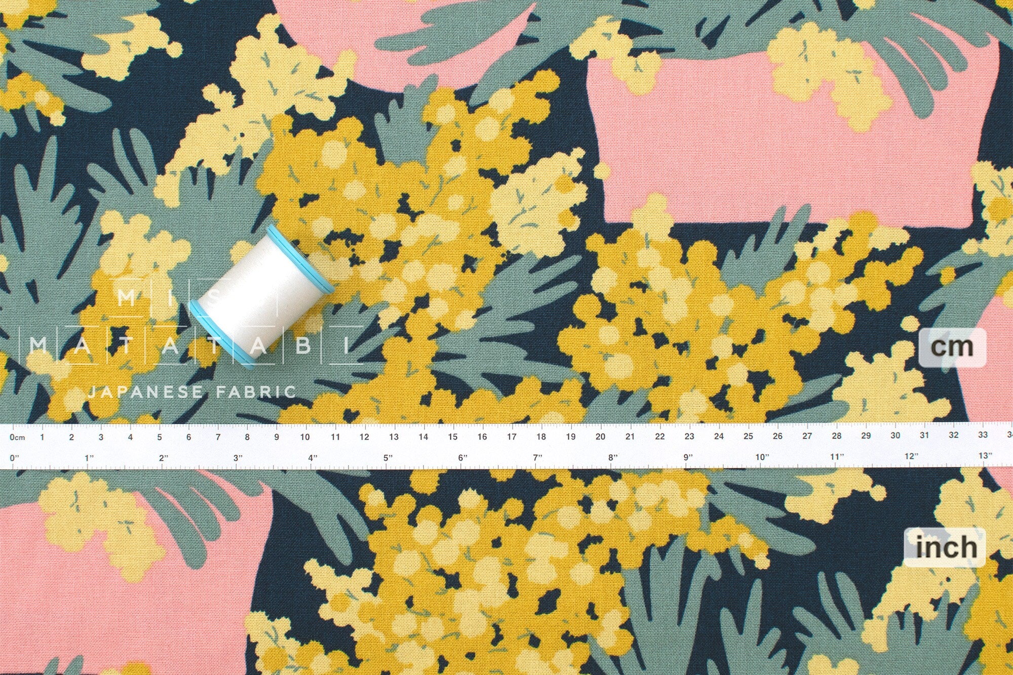 Japanese Fabric Wild Mimosa - 50cm