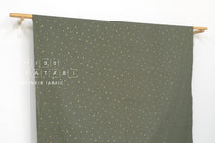 Japanese Fabric Metallic Gold Love Hearts - E - 50cm