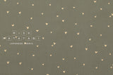 Japanese Fabric Metallic Gold Love Hearts - E - 50cm